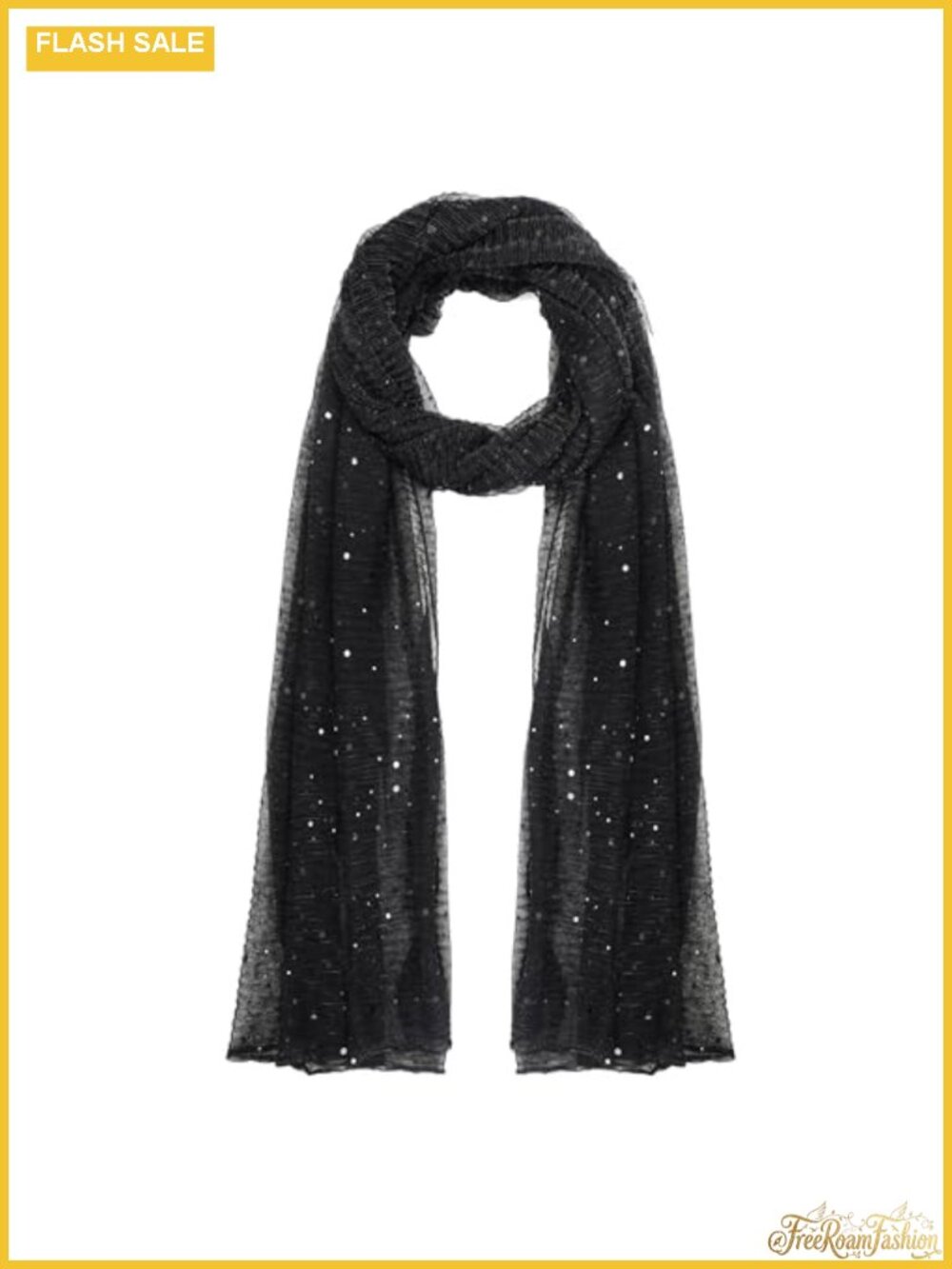 Women Sequin Silk Mesh Scarf Sheer Long Beach Glitters Shawl Wrap Hijab Evening